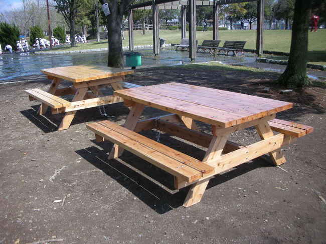 公園 ベンチ テーブル